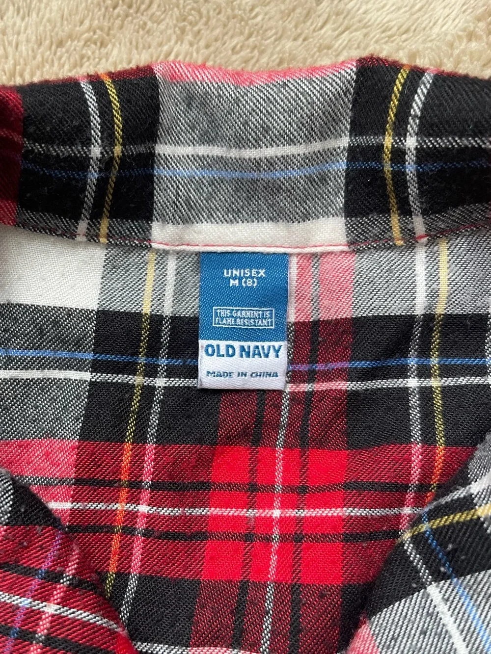 Old Navy soft plaid